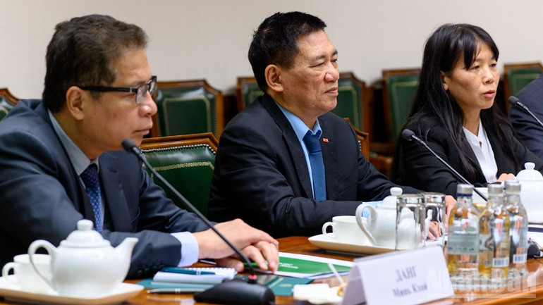 Phó Thủ tướng Chính phủ Hồ Đức Phớc gặp, làm việc với lãnh đạo Bộ Tài chính Liên bang Nga. ndo_br_mf1-0063.jpg