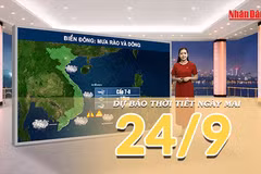 [Video] Dự báo thời tiết đêm nay và ngày mai 24/9/2026: Trung Bộ tiếp tục mưa lớn, đề phòng nguy cơ lũ quét và sạt lở