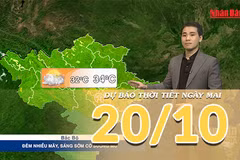 [Video] Dự báo thời tiết đêm nay và ngày mai 20/10/2026: Miền Bắc nắng ráo, miền Nam tiếp diễn mưa dông 