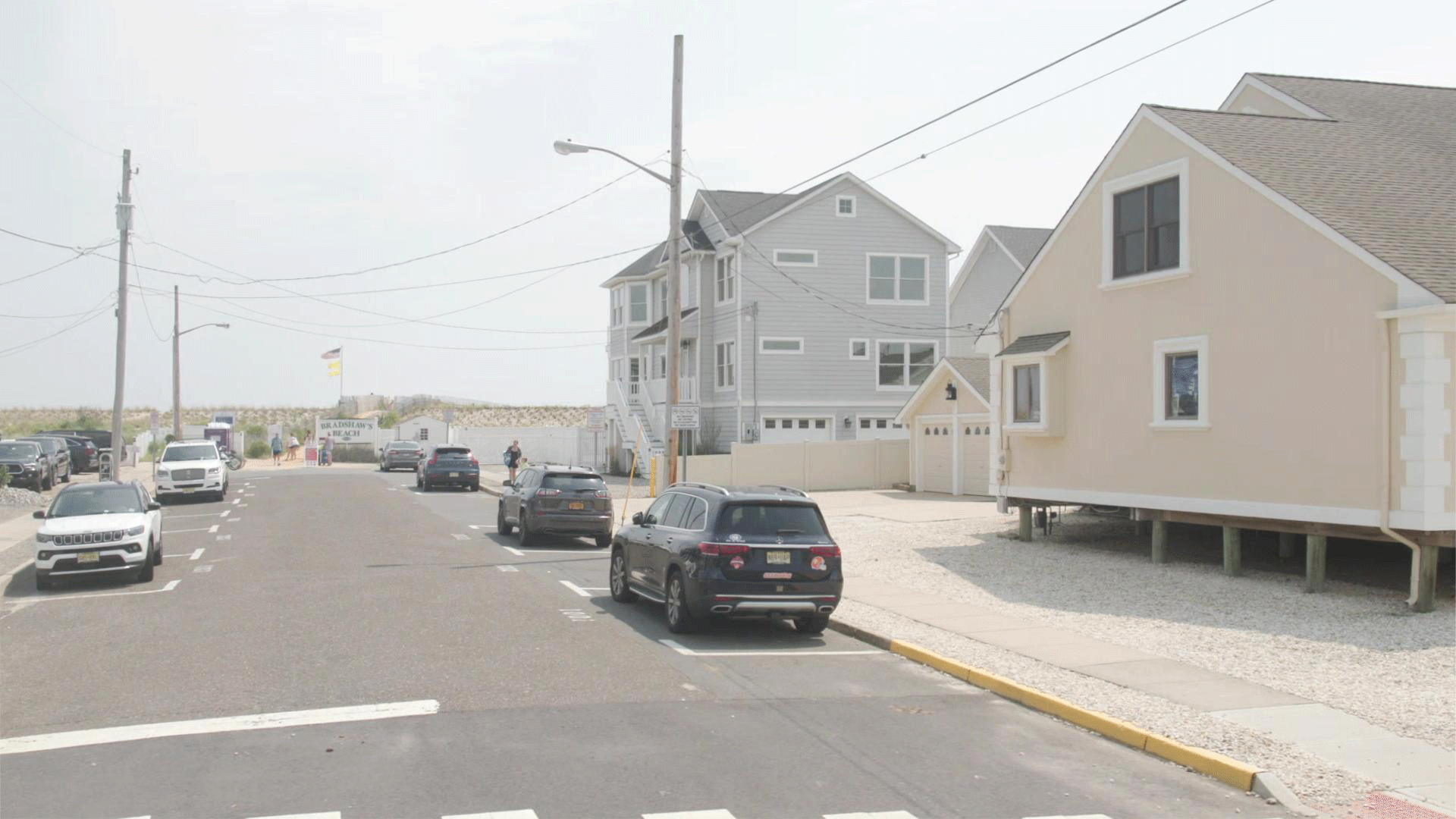 Dự đoán mức độ ngập lụt theo năm tại bãi biển Point Pleasant, New Jersey (Mỹ). (Ảnh: Climate Central/The Guardian) Dự đoán mức độ ngập lụt theo năm tại bãi biển Point Pleasant, New Jersey (Mỹ). (Ảnh: Climate Central/The Guardian)