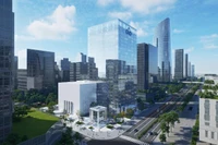 Phối cảnh dự án Tổ hợp không gian sáng tạo CMC - CCS Hà Nội.