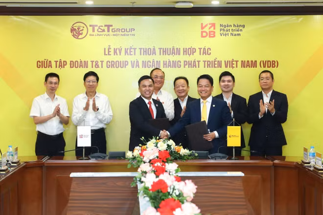 Lễ ký kết thỏa thuận hợp tác. (Nguồn ảnh: T&T Group)