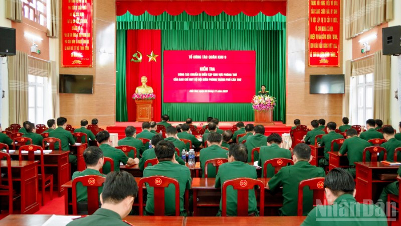 Quang cảnh buổi kiểm tra.