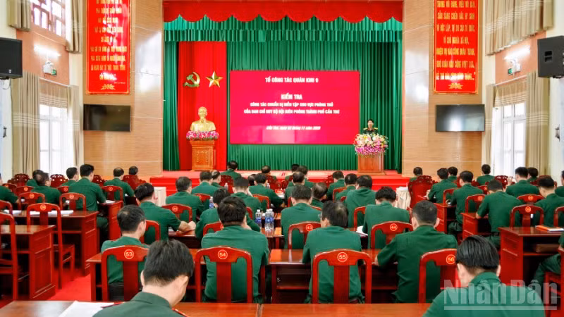 Quang cảnh buổi kiểm tra.