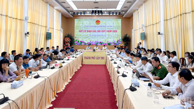 Quang cảnh họp báo.