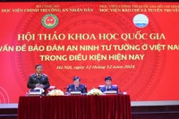 Hội thảo khoa học quốc gia với chủ đề “Vấn đề bảo đảm an ninh tư tưởng ở Việt Nam trong điều kiện hiện nay”. (Ảnh: Ban tổ chức)