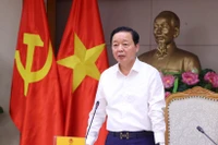 Phó Thủ tướng Trần Hồng Hà phát biểu chỉ đạo. (Ảnh: Văn Điệp/TTXVN)