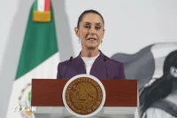 Tổng thống Mexico Claudia Sheinbaum đã tái khẳng định tầm quan trọng của việc duy trì sự đoàn kết của khu vực Mỹ Latinh và Caribe, đồng thời nhận định đây là thời điểm thích hợp để thảo luận về chủ đề này tại Hội nghị thượng đỉnh lần thứ IX của Cộng đồng các quốc gia Mỹ Latinh và Caribe (CELAC). (Ảnh: TTXVN)
