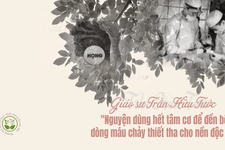 Giáo sư Trần Hữu Tước: "Nguyện dùng hết tâm cơ để đền bồi dòng máu chảy thiết tha cho nền độc lập"