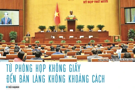 Từ phòng họp không giấy đến bản làng không khoảng cách