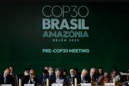 Ảnh minh họa: Cuộc họp chuẩn bị cấp bộ trưởng trước thềm Hội nghị thượng đỉnh về khí hậu COP30, tại Brasilia, Brazil vào ngày 13/10/2025. (Ảnh: Reuters)