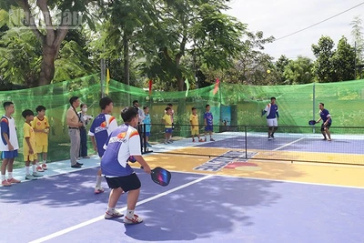 Công trình đáp ứng nhu cầu rèn luyện của thanh niên, người dân trong khu vực.