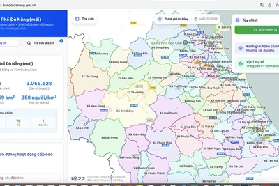 Bản đồ số thành phố Đà Nẵng mới.