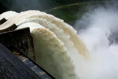 Hồ thủy điện Cẩm Thủy 1 sẽ xả lũ từ rạng sáng 26/8.