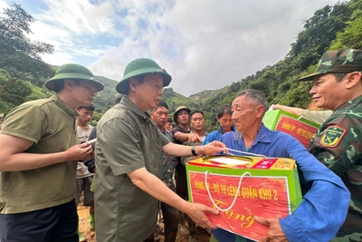 [Ảnh] Phó Thủ tướng Trần Hồng Hà trực tiếp chỉ đạo cứu trợ, khắc phục hậu quả lũ quét tại Điện Biên