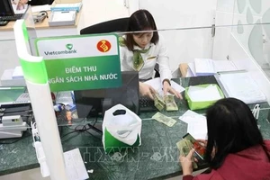 Người dân nộp thuế tại điểm thu Ngân hàng Vietcombank chi nhánh thành phố Cần Thơ. (Ảnh minh họa: Vũ Sinh/TTXVN)