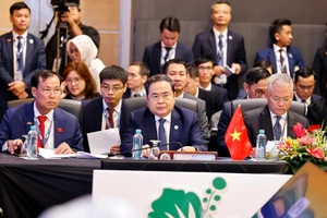 Chủ tịch Quốc hội Trần Thanh Mẫn dự Phiên họp Ban điều hành AIPA. (Ảnh: Doãn Tấn/ TTXVN)