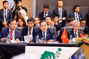 Chủ tịch Quốc hội Trần Thanh Mẫn dự Phiên họp Ban điều hành AIPA. (Ảnh: Doãn Tấn/ TTXVN)