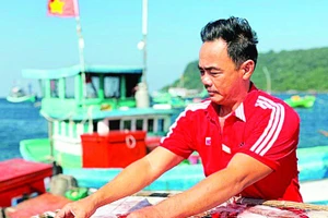 Một ngư dân trên vùng biển Thổ Châu.