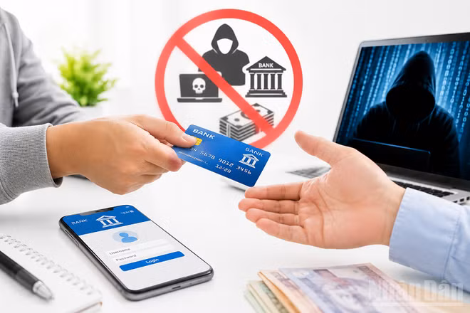 Người dân cần tuyệt đối không bán, cho thuê hoặc cho mượn tài khoản ngân hàng để tránh bị các đối tượng lợi dụng vào hoạt động phạm tội.