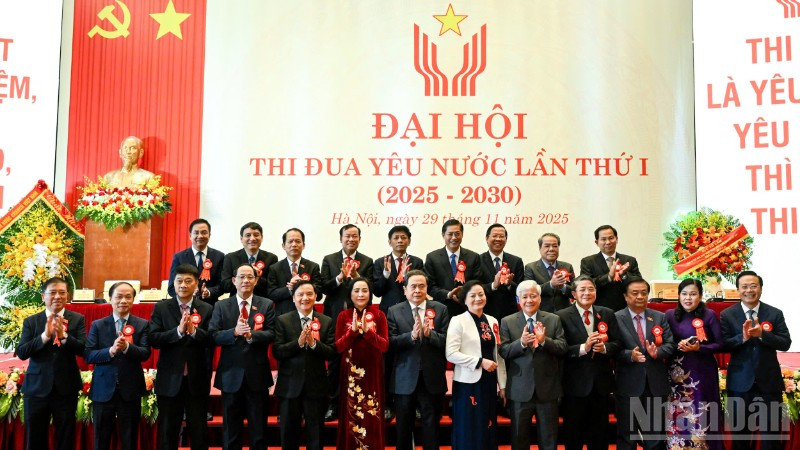 Đại hội Thi đua yêu nước Ủy ban Thường vụ Quốc hội lần thứ I, giai đoạn 2025-2030. (Ảnh: DUY LINH)