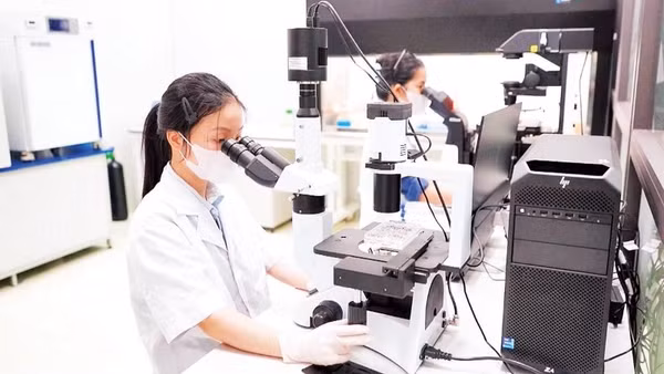 Sinh viên Đại học Thái Nguyên thực hành nghiên cứu khoa học (Ảnh ĐẠI HỌC THÁI NGUYÊN)