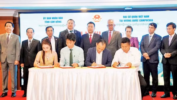 Doanh nghiệp Lâm Đồng và Campuchia ký kết hợp tác đầu tư.