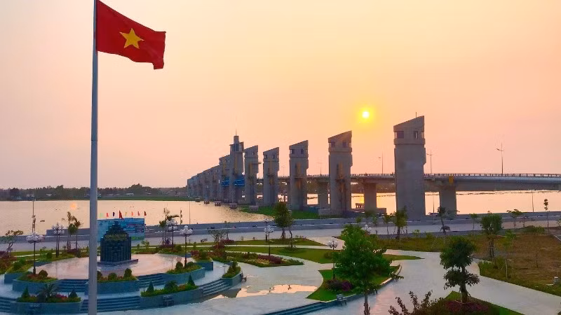 Công trình thủy lợi Cái Lớn-Cái Bé phát huy hiệu quả rõ rệt trong việc kiểm soát mặn, giữ ngọt và phục vụ sản xuất bền vững tại khu vực Đồng bằng sông Cửu Long.