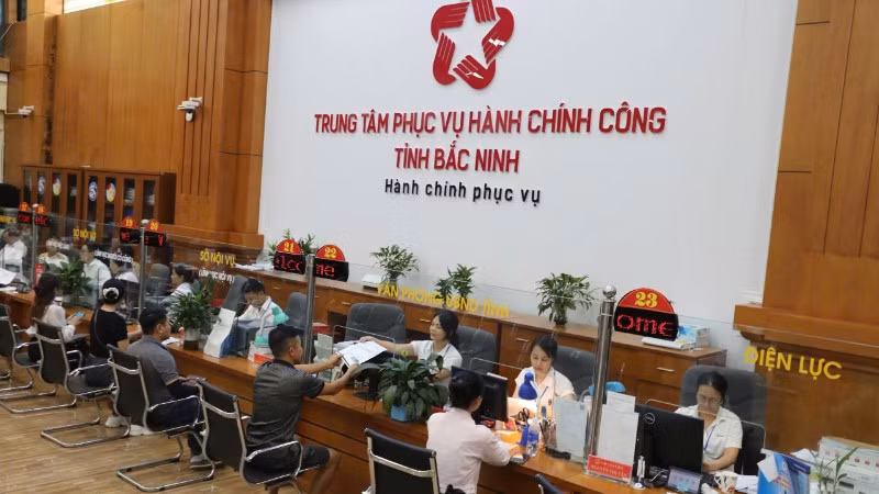 Trung tâm Phục vụ hành chính công tỉnh Bắc Ninh.