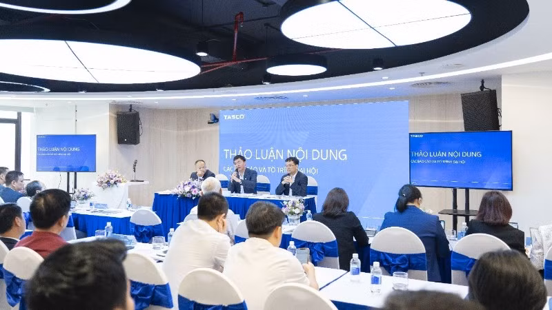Toàn cảnh Đại hội Cổ đông thường niên Tasco năm 2026.