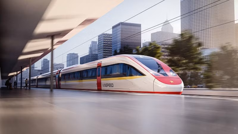 Hình ảnh minh họa thiết kế tàu tốc độ cao của VinSpeed.