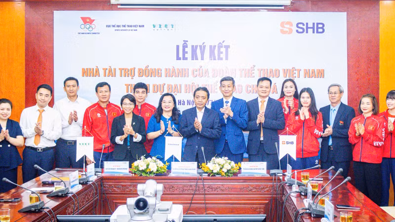 SHB trở thành nhà tài trợ đồng hành của Đoàn Thể thao Việt Nam tại ASIAD 2026