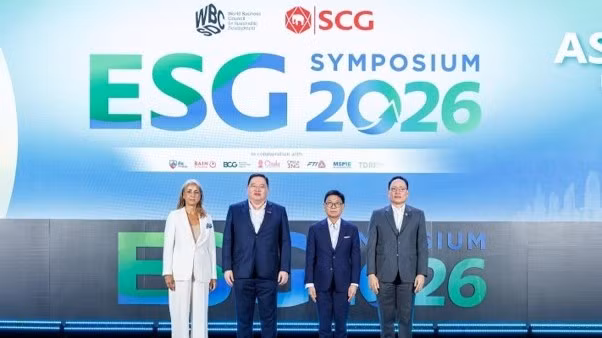 Chủ tịch và CEO của Tập đoàn SCG và các khách mời tại Hội nghị chuyên đề ESG Symposium 2026.