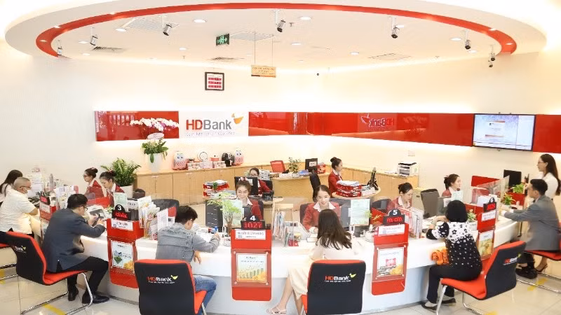 Quầy giao dịch của HDBank