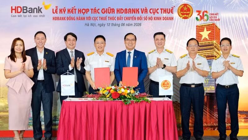 Lễ ký kết hợp tác giữa HDBank và Cục Thuế