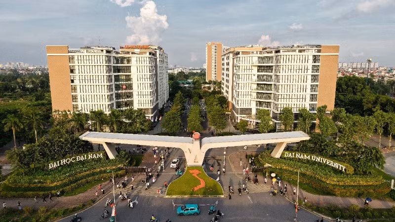 Toàn cảnh trường Đại học Đại Nam – điểm đến của hơn 45.000 sinh viên.