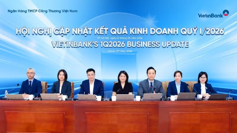 Toàn cảnh Hội nghị cập nhật kết quả kinh doanh quý 1/2026 của VietinBank.