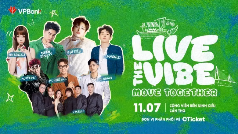 VPBank Live the Vibe - Move Together sẽ khởi động tại Cần Thơ vào ngày 11/7.