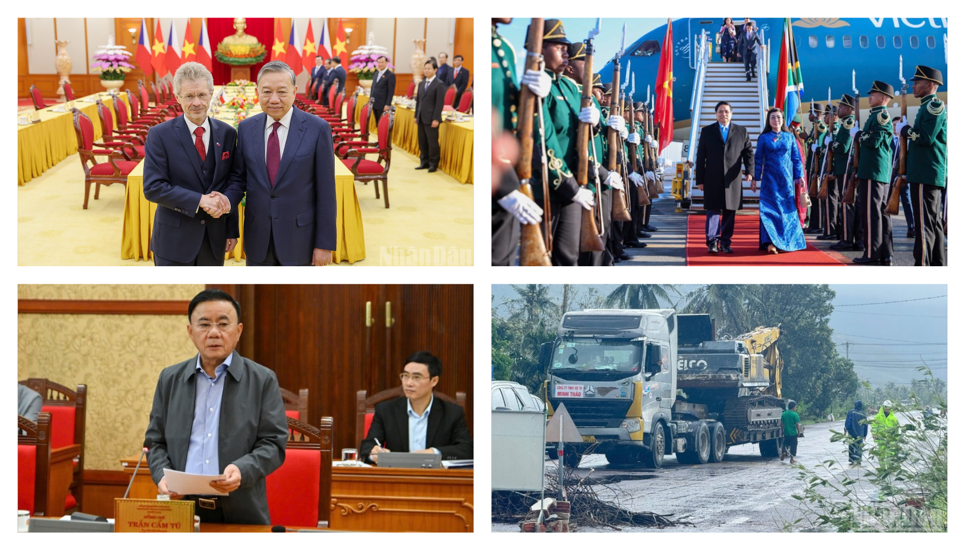 Tin nổi bật ngày 21/11: Tổng Bí thư Tô Lâm tiếp Chủ tịch Thượng viện Quốc hội Cộng hòa Séc; giao thông toàn quốc còn 19 vị trí quốc lộ bị ách tắc do mưa lũ