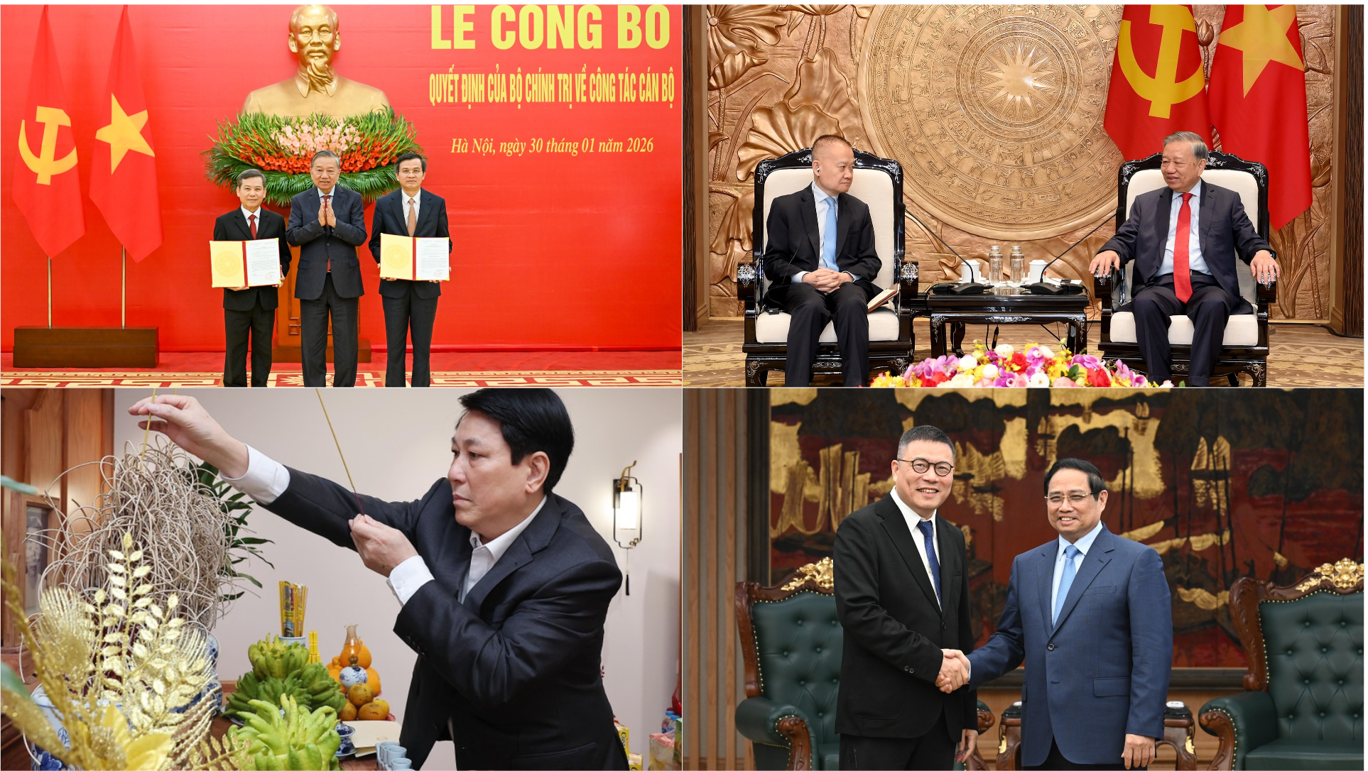 Tin nổi bật ngày 30/1: Bộ Chính trị phân công các đồng chí tham gia Ban Bí thư khóa XIV; Tổng Bí thư Tô Lâm tiếp, điện đàm với lãnh đạo các nước
