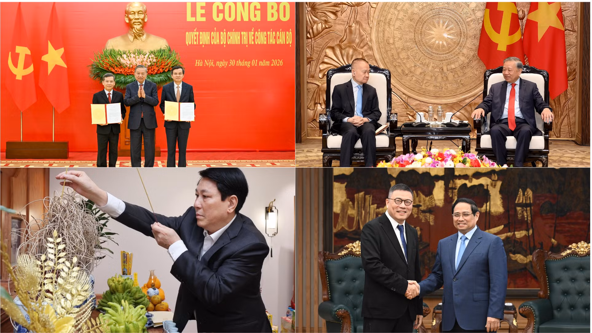 Tin nổi bật ngày 30/1: Bộ Chính trị phân công các đồng chí tham gia Ban Bí thư khóa XIV; Tổng Bí thư Tô Lâm tiếp, điện đàm với lãnh đạo các nước