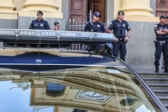 Ảnh minh họa: Các sĩ quan cảnh sát thực thi nhiệm vụ ở bang São Paulo, Brazil. (Ảnh: Xinhua)
