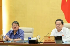 Chủ tịch Quốc hội Trần Thanh Mẫn phát biểu ý kiến về dự án Luật sửa đổi, bổ sung một số điều của các luật trong lĩnh vực nông nghiệp và môi trường. (Ảnh DUY LINH)
