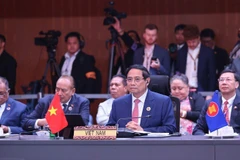 Thủ tướng Chính phủ Phạm Minh Chính tham dự Hội nghị Cấp cao Kỷ niệm 50 năm quan hệ ASEAN-New Zealand. (Ảnh: NHẬT BẮC/VGP)