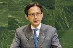 Đại sứ Đỗ Hùng Việt, Trưởng Phái đoàn thường trực Việt Nam tại Liên hợp quốc. (Ảnh: TTXVN)