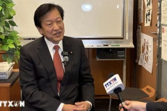 Trưởng ban Quốc tế Đảng Dân chủ Tự do (LDP), ông Yamaguchi Tsuyoshi. (Ảnh: Xuân Giao/TTXVN)