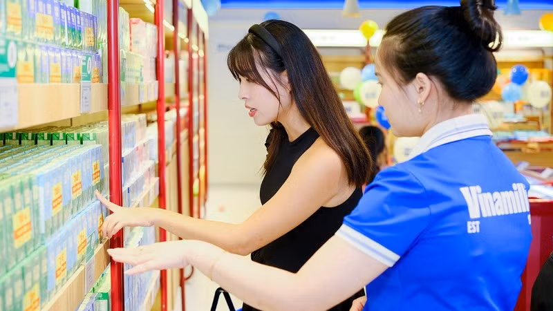 Vinamilk giữ vững thị trường nội địa, đạt doanh thu cao nhất lịch sử. (Ảnh: Vi Nam)