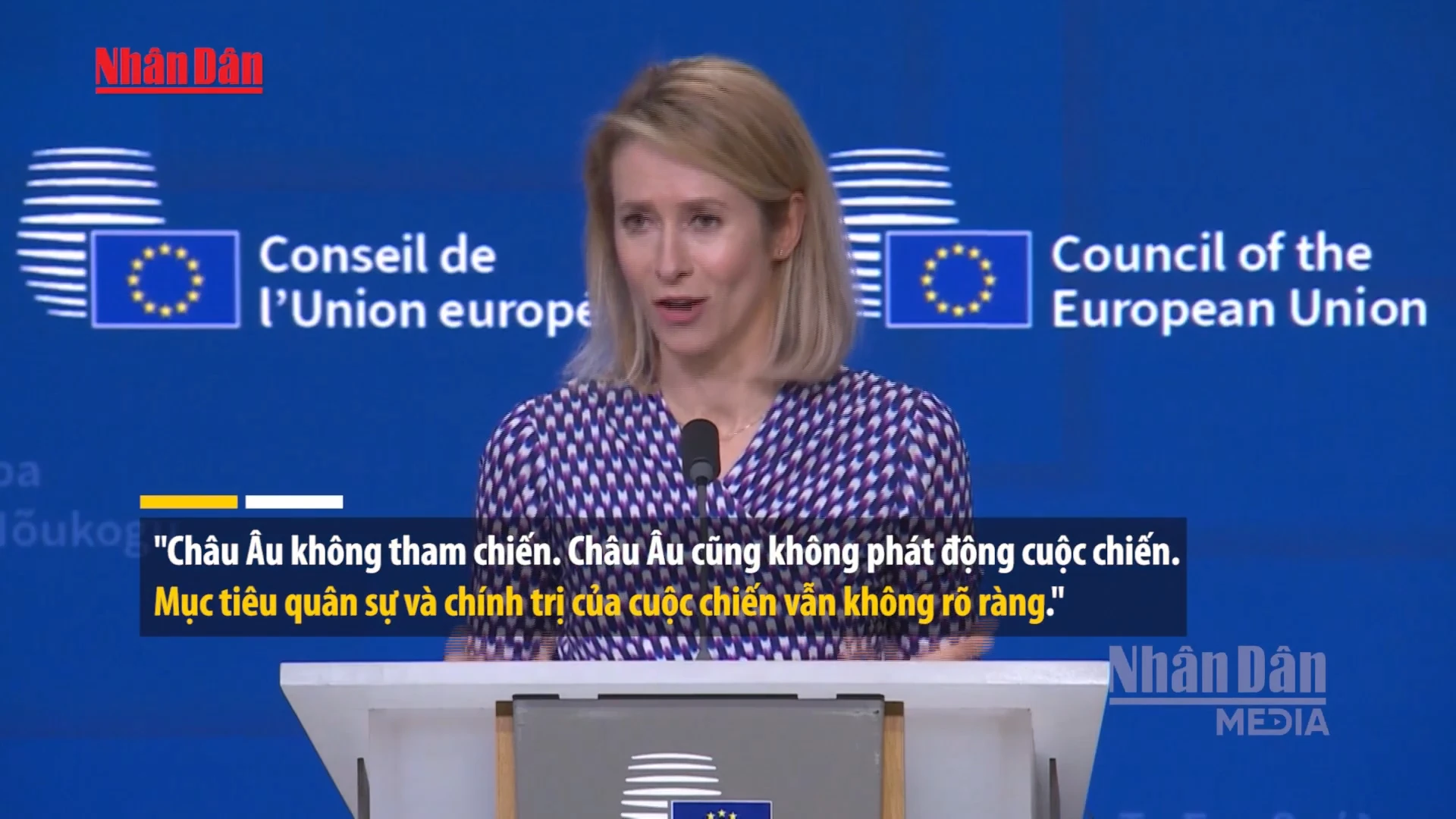 EU Kêu Gọi Các Bên Liên Quan Mỹ, Israel Chấm Dứt Xung Đột Với Iran