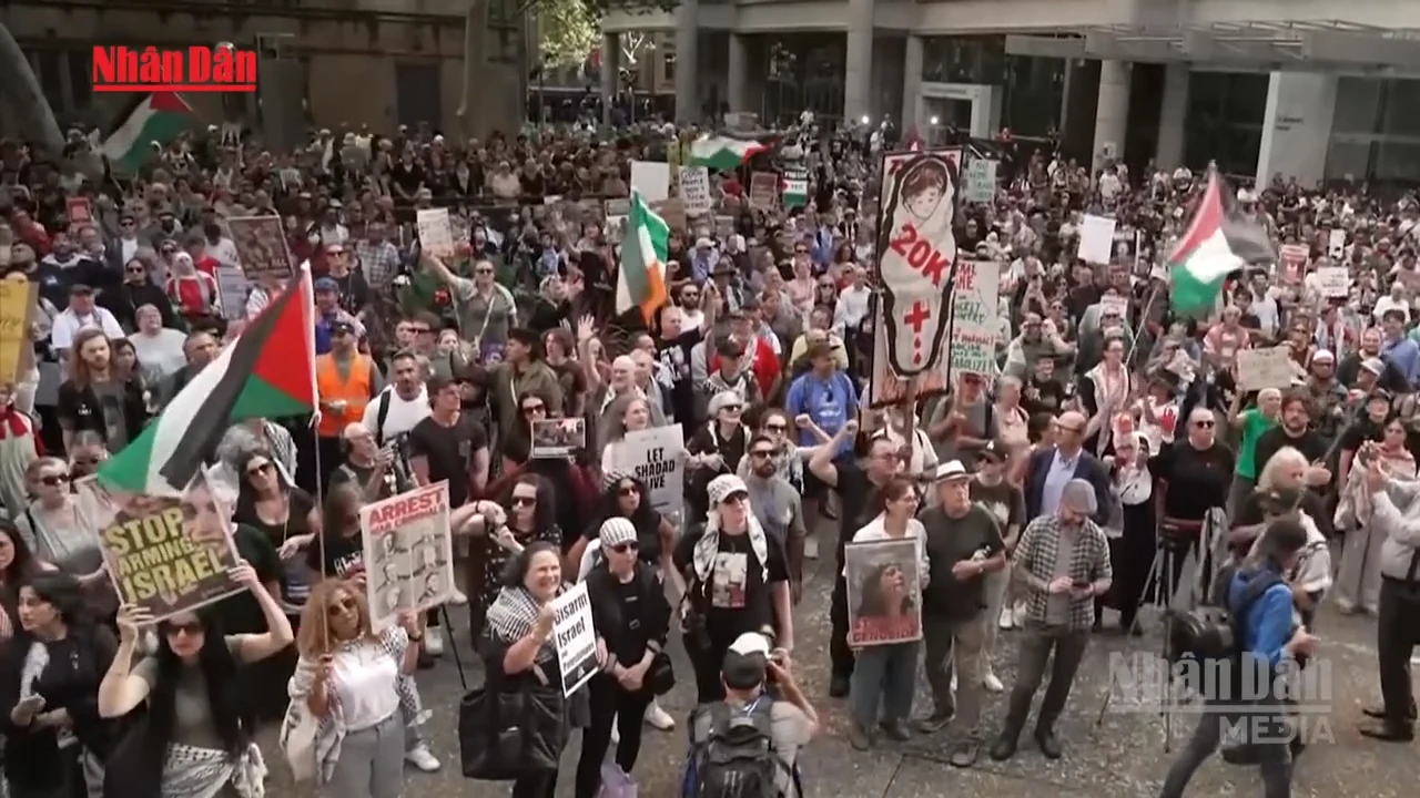 Hàng Nghìn Người Australia Biểu Tình Phản Đối Tổng Thống Israel Herzog