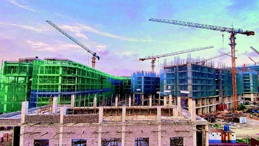Dự án nhà ở xã hội tại Tổng kho 3 Lạc Viên (Hải Phòng), khi hoàn thành sẽ bố trí cho cán bộ, công chức ở xa về trung tâm làm việc. (Ảnh: XUÂN TRƯỜNG)